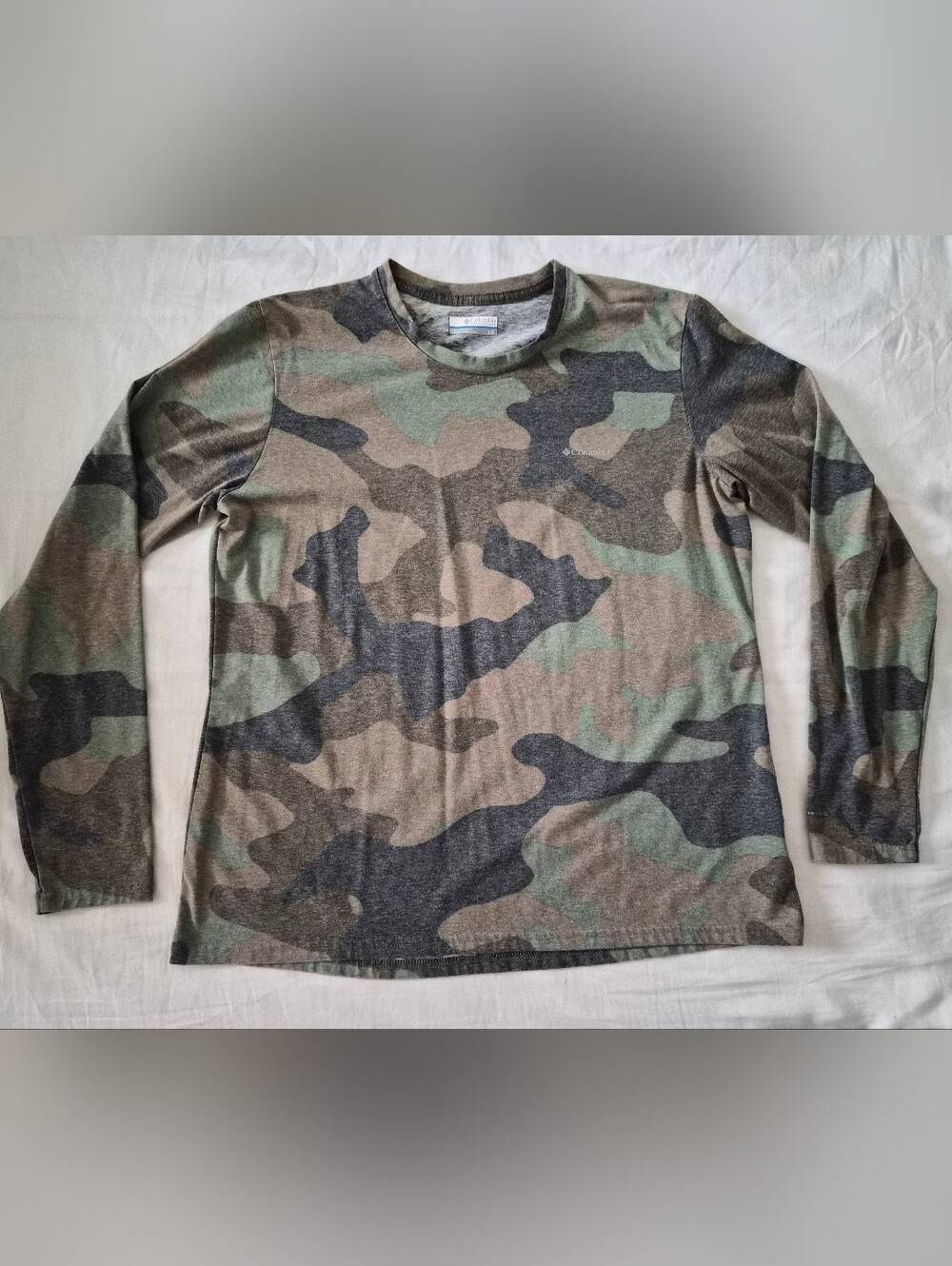 Columbia Long Sleeve Camo Tee - Green/Gray/Brown